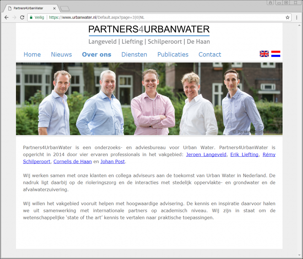 Site Partners 4 Urban Water live!